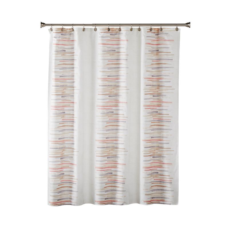 Mori Fabric Shower Curtain Blush - SKL Home, 1 of 5