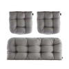 Outdoor Chair Cushions,3 Piece Loveseat Outdoor Cushions Set,Tufted/Wicker Patio Cushion for Patio Furniture All Weather,44"x19"x5" - 2 of 4