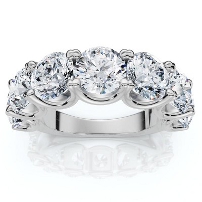 Pompeii3 6Ct TW Diamond Anniversary U Prong Wedding Ring 14k Gold Or Platinum Lab Created