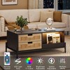 Rattan Coffee Table with LED Lights - 3 of 4