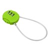 Unique Bargains Gym Toolbox Gate Case Small 3 Digit Padlock with Wire Rope - 3 of 4