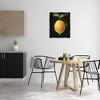 Stupell Industries Abstract Lemon on Vine Floating Frame Canvas Art, Black, 25" x 31" - 3 of 4