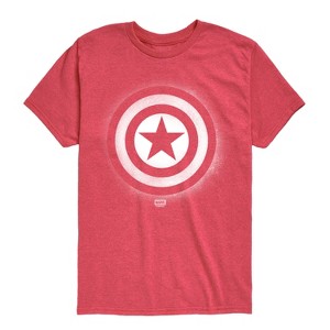Boys' - Marvel - Captain America Logo Spray Paint Graffiti Short Sleeve Graphic T-Shirt - 1 of 4