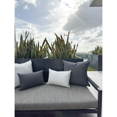 Essential Dark Grey 25" Indoor Outdoor Pillow