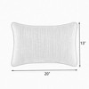 Sunbrella 2pk Canvas Lumbar Outdoor Throw Pillows Navy: Fade & UV-Resistant, Acrylic with Polyester Fill - 2 of 4
