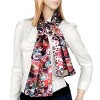 Slickblue Silk Burgundy Paisley Scarf – Lightweight, Soft & Stylish Wrap for Women, Perfect Fashion Accessory, 2 Size - 3 of 3