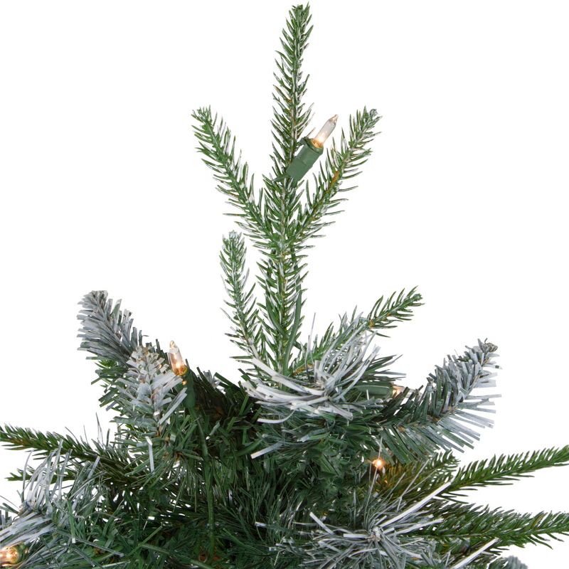 Northlight 4' Pre-Lit Frosted Mixed Berry Pine Artificial Christmas Tree in Pot - Clear Lights, 4 of 7
