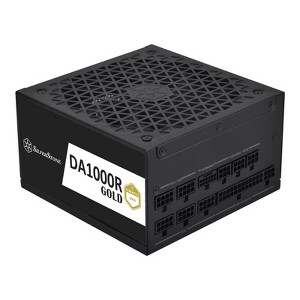 SilverStone Technology  ATX 3.0 1000W PSU, 83.5A +12V, Silent 135mm Fan, Cybernetics Gold, Semi-Fanless, 12+4 Pin 12VHPWR, Dual CPU, 16AWG - 1 of 4