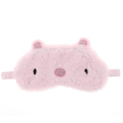 Unique Bargains Soft Pig Eyes Sleep Mask Pink 1 Pc
