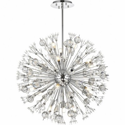 Elegant Lighting Vera 18 - Light Pendant in  Chrome