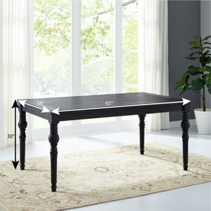 NicBex Dining Room Table for 6 Rustic 65" Wood Dining Table Counter Height Table with 4 Wood Legs for Kitchen - 1 of 4