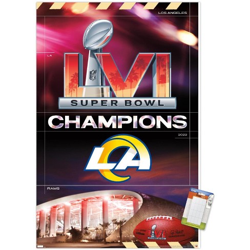 LA Rams 2022 Super Bowl LVI Champions Full Size Large Pennant