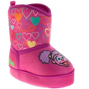 Sesame Street Elmo, Cookie Monster,  Abby Cadabby Slippers Booties (Infant-Toddler Sizes) - 1 of 4