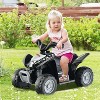 Costway Kids Ride On ATV 6V Electric Vehicle 4 Wheeler Battery Powered Motorized Quad Toy Car with LED Lights - 2 of 4