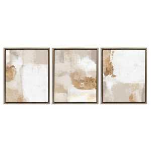 Stupell Industries Beige Modern Abstraction, 17" x 21" - 1 of 4