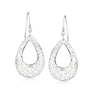 Ross-Simons Sterling Silver Open-Space Filigree Teardrop Earrings - 1 of 3