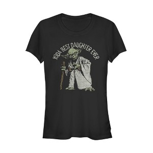 Juniors Womens Star Wars Yoda Best Daughter Ever T-Shirt - 1 of 3
