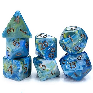 Gate Keeper Games & Dice: Van Gogh Dice: Starry Night - 7pc - 1 of 4