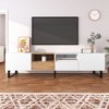 NicBex TV Stand for TVs up to 85 Inches,Modern TV Media Console Table with Drop Down Door,2 Cabinets and 2 Drawers - 2 of 4