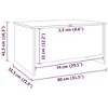 vidaXL Coffee Table Smoked Oak 31.5"x21.9"x16.3" Engineered Wood - 3 of 4