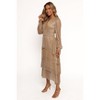 Petal and Pup Cybil Pleated Tiered Midi Dress - Champagne Gold S - 3 of 4