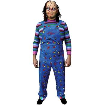 Mens Child's Play 2 Chucky Costume - One Size Fits Most - Blue