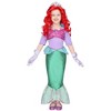 Joyfy Girls' Little Mermaid Halloween Costume Dress with Red Wig And Headband Little Mermaid Costume - 4 of 4