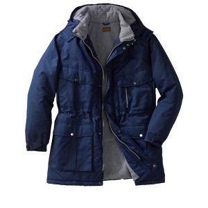 Boulder Creek by KingSize Men's Big & Tall Fleece-Lined Parka With Detachable Hood And 6 Pockets - 1 of 4