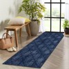 Abstract Machine Washable Rug with Non Slip Backing Ultra-Thin Non Shedding Stain Resistant Indoor Carpet for Living Room Bedroom Dining Room - 3 of 4