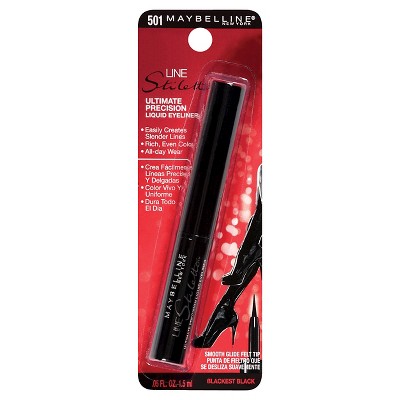 Maybelline Line Stiletto Ultimate Precision Liquid Eye Liner 01 Blackest Black 0.05 fl oz_1