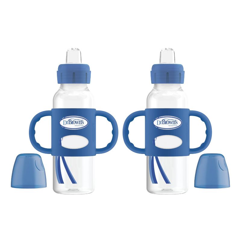 Dr. Brown's Narrow Neck Sippy Bottle with Handles - 2pk, 1 of 9