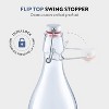 Bormioli Rocco Giara Swing Top Bottles 33 ¾ Ounce/1 Liter (6 Pack) ROUND Clear Glass Grolsch Flip Top Bottle With Stopper - 4 of 4