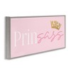 Stupell Industries Princess Sassy Girl Princess Pun Royal Crown Pink, 13" x 30" - 3 of 4