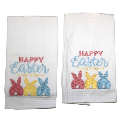 Tabletop 26.0" Bunny Bum Kitchen Towels Rabbit Tails Easter C & F Enterprises  -  Kitchen Towel