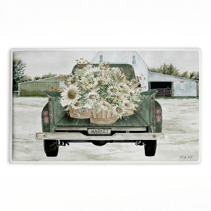 Stupell Industries Country Flower Delivery Printed Plush Bathroom Floor Mat, design by Cindy Jacobs - 1 of 4