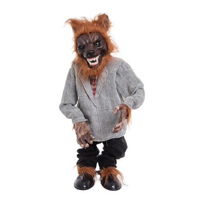 Gallerie II Sound & Motion Werewolf Figureure Halloween Fall Harvest Soft Figure Decor Decoration