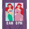 Girls' - Disney Princess - Ariel Day and Night Wear Fitted Short Sleeve Graphic T-Shirt - 2 of 4