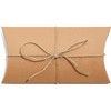 Bright Creations 50-Pack Kraft Pillow Gift Box, Paper Favor Boxes with 100ft Jute Twins for Wedding Party Favors - 3 of 4
