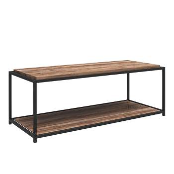 RealRooms Fayette Coffee Table, Weathered Oak