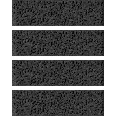 WaterHog 8.5"x30" Set of 4 Boxwood Indoor/Outdoor Stair Treads Door Mats