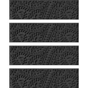 WaterHog 8.5"x30" Set of 4 Boxwood Indoor/Outdoor Stair Treads Door Mats - 1 of 4