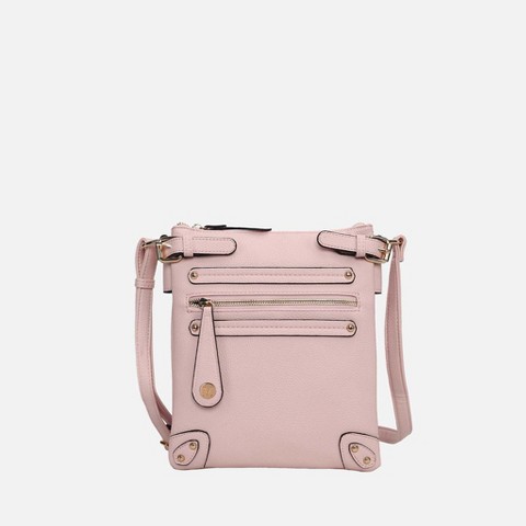 Сумки MKF Collection Messenger Crossbody Bag Multi Pocket Structured Travel Purse | MKF Collection by Mia K - Pink