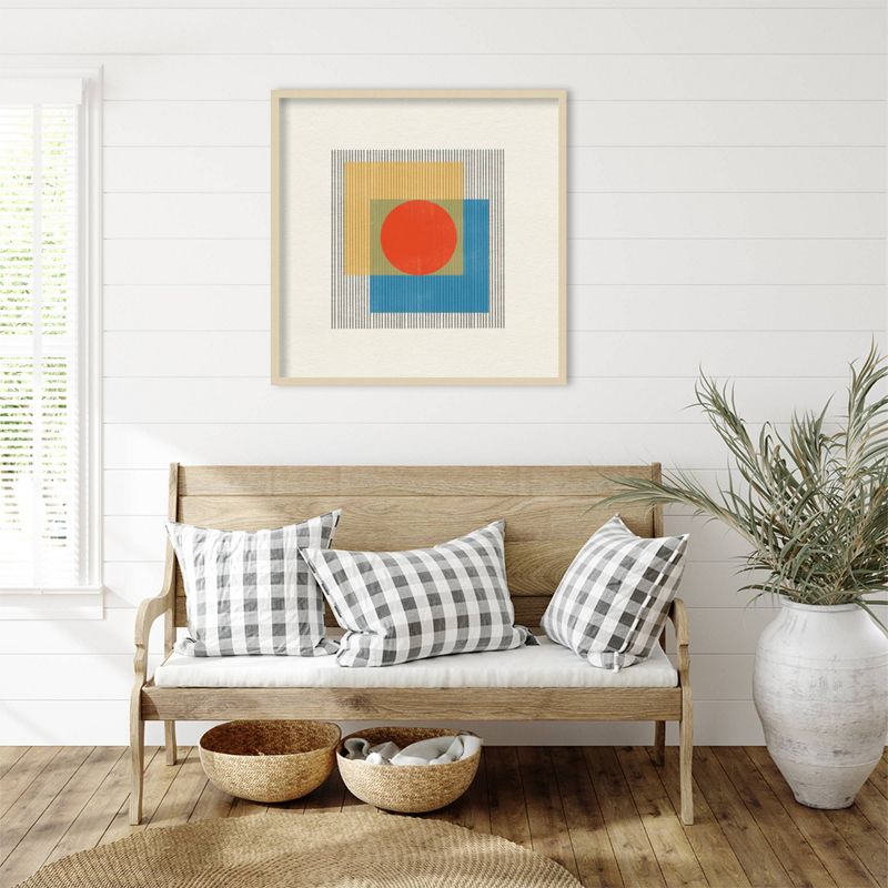 33&#34;x33&#34; Midcentury Modern Object No 3 by The MIUUS STUDIO Wood Framed Wall Art Print Brown - Amanti Art, 6 of 11