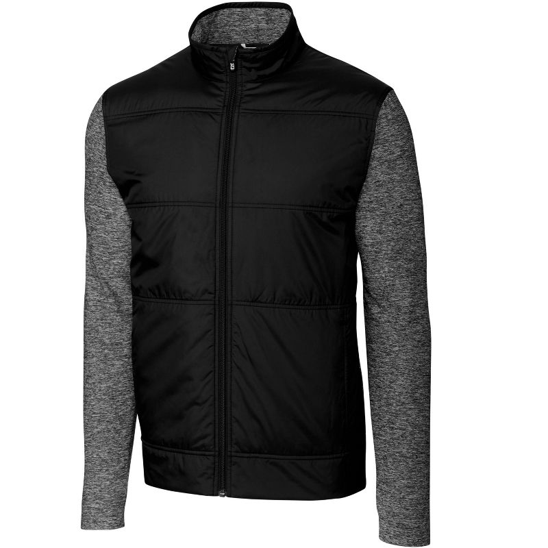 Cutter & Buck Stealth Hybrid Quilted Mens Big and Tall Full Zip Windbreaker Jacket, 1 of 3