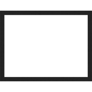 Amanti Art Grace Brushed Metallic Black Narrow Framed Magnetic Dry Erase Board - 1 of 4