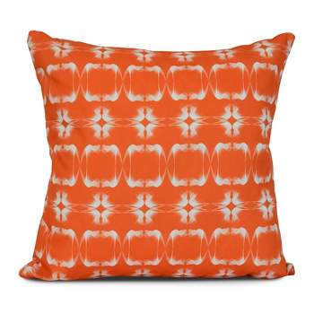 16"x16" Summer Picnic Print Square Throw Pillow Orange - e by design