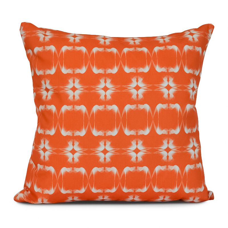 16&#34;x16&#34; Summer Picnic Print Square Throw Pillow Orange - e by design, 1 of 4