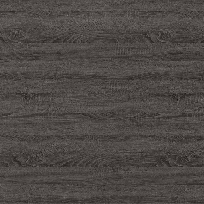 Weathered Gray Wood Executive Desk with Drawers and Filing Cabinet