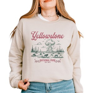 Simply Sage Market Yellowstone National Park EST. 1872 Sweatshirt - 1 of 4