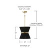 Capital Lighting Cecilia 1 - Light Pendant in  Black Rope/Patinaed Brass - 2 of 4